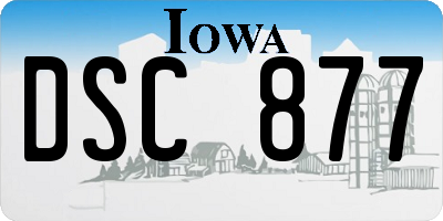 IA license plate DSC877