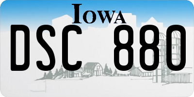 IA license plate DSC880