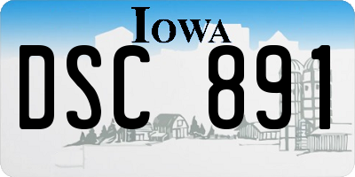 IA license plate DSC891