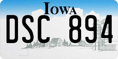 IA license plate DSC894