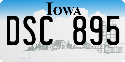 IA license plate DSC895