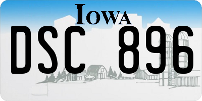 IA license plate DSC896