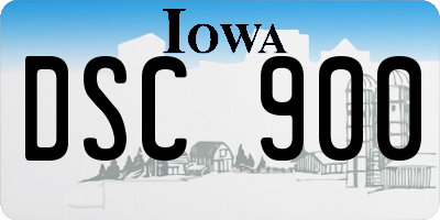 IA license plate DSC900