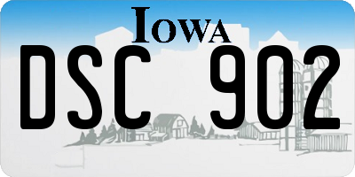 IA license plate DSC902