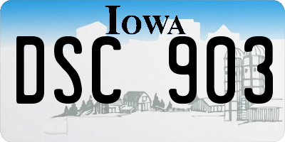 IA license plate DSC903