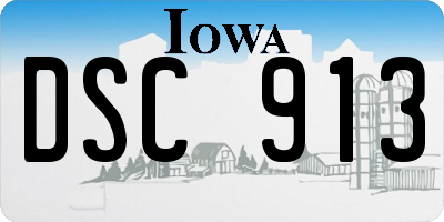 IA license plate DSC913