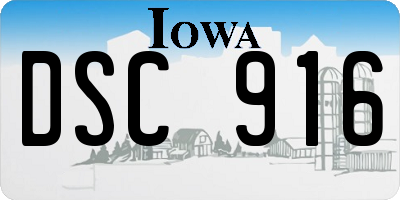 IA license plate DSC916