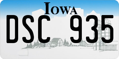 IA license plate DSC935