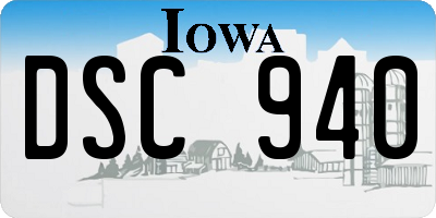 IA license plate DSC940