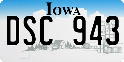 IA license plate DSC943