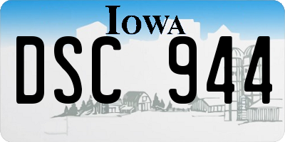 IA license plate DSC944