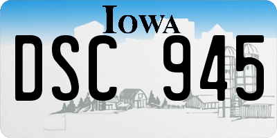 IA license plate DSC945