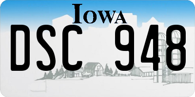 IA license plate DSC948