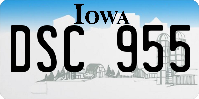 IA license plate DSC955