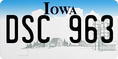 IA license plate DSC963
