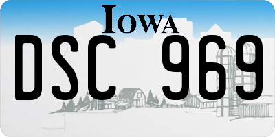 IA license plate DSC969