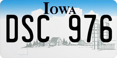 IA license plate DSC976