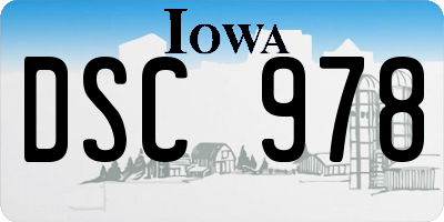 IA license plate DSC978