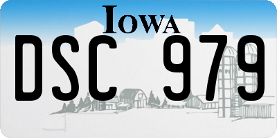IA license plate DSC979