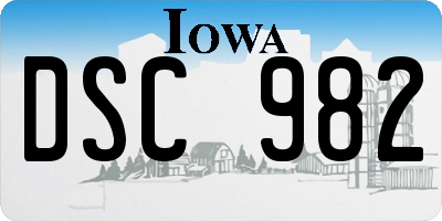 IA license plate DSC982