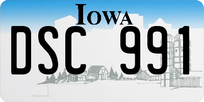 IA license plate DSC991