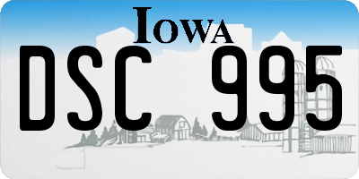 IA license plate DSC995