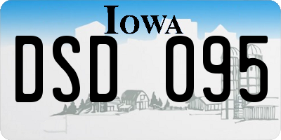 IA license plate DSD095