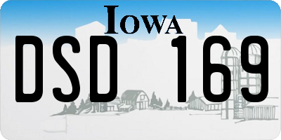 IA license plate DSD169