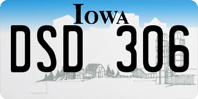 IA license plate DSD306