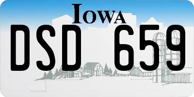 IA license plate DSD659