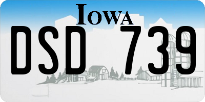 IA license plate DSD739