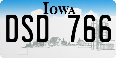 IA license plate DSD766