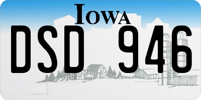 IA license plate DSD946
