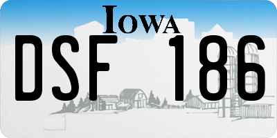 IA license plate DSF186