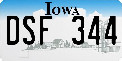 IA license plate DSF344
