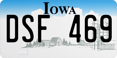 IA license plate DSF469
