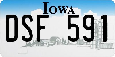 IA license plate DSF591