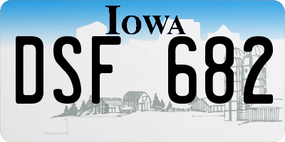 IA license plate DSF682