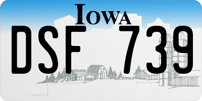 IA license plate DSF739