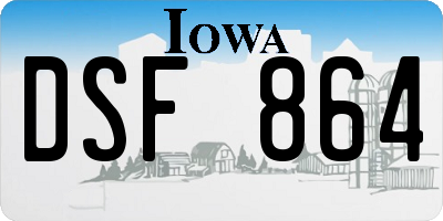 IA license plate DSF864