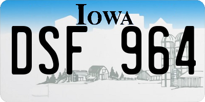 IA license plate DSF964