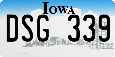 IA license plate DSG339