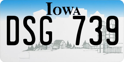 IA license plate DSG739