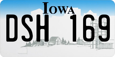 IA license plate DSH169