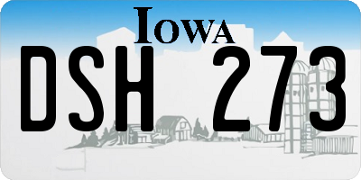 IA license plate DSH273