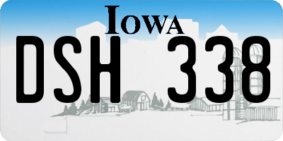IA license plate DSH338