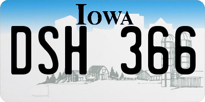 IA license plate DSH366