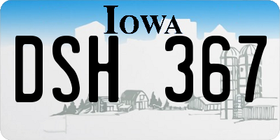 IA license plate DSH367