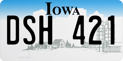 IA license plate DSH421