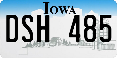 IA license plate DSH485